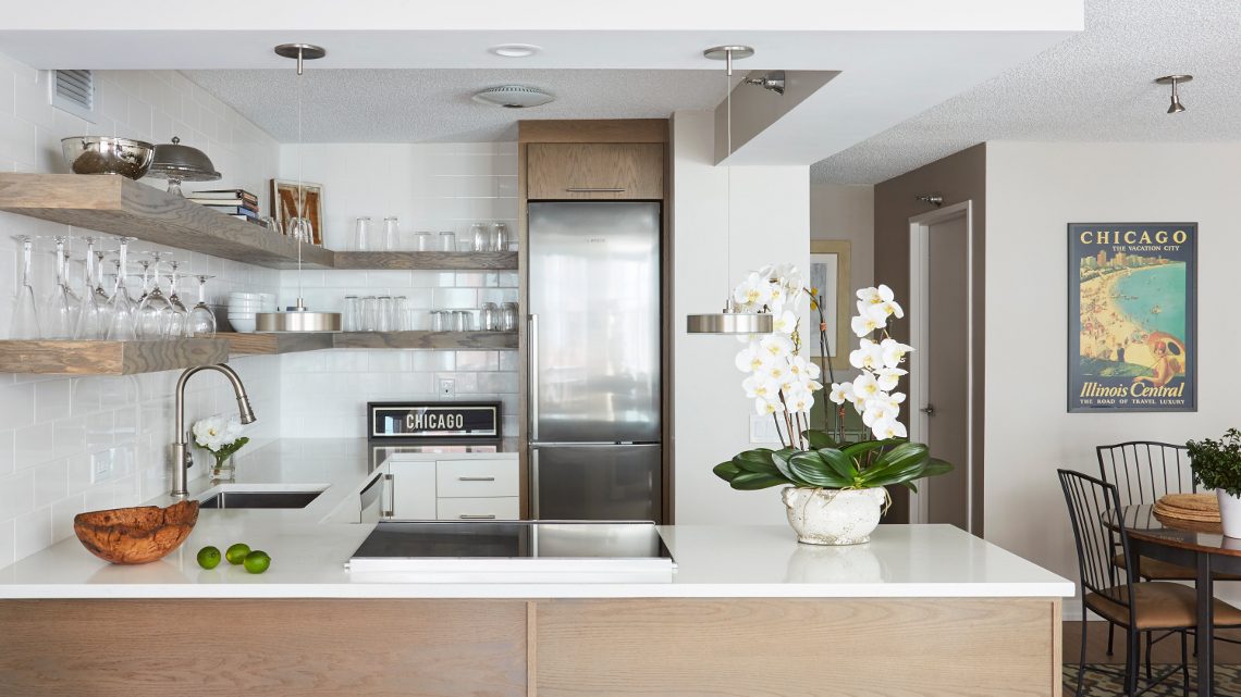 Image of renovated kitchen in River North neighborhood