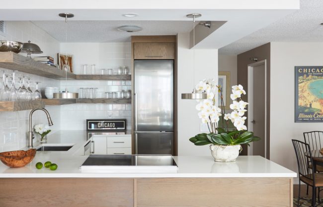 Image of renovated kitchen in River North neighborhood